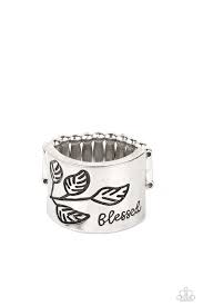 Blessed with Bling Silver Ring - Paparazzi - Dare2bdazzlin N Jewelry