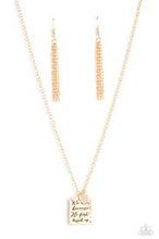 Load image into Gallery viewer, Divine Devotion Gold Necklace - Paparazzi - Dare2bdazzlin N Jewelry

