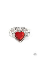 Load image into Gallery viewer, Committed to Cupid Red Ring - Paparazzi - Dare2bdazzlin N Jewelry

