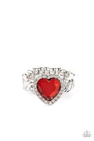Committed to Cupid Red Ring - Paparazzi - Dare2bdazzlin N Jewelry
