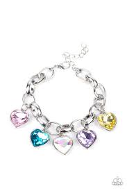 Candy Heart Charmer - Multi Bracelet - Paparazzi - Dare2bdazzlin N Jewelry