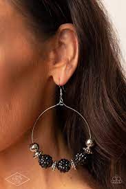 I Can Take A Compliment Silver Earring - Paparazzi - Dare2bdazzlin N Jewelry