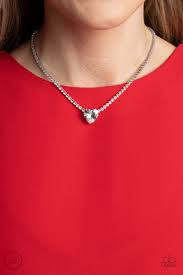 Flirty Fiance White Choker - Paparazzi - Dare2bdazzlin N Jewelry