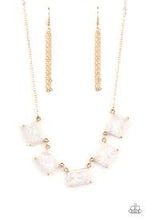 Load image into Gallery viewer, Opalescent Obilvion Gold Necklace - Paparazzi - Dare2bdazzlin N Jewelry
