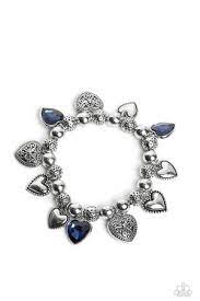 Charming Crush Blue Bracelet - Paparazzi - Dare2bdazzlin N Jewelry