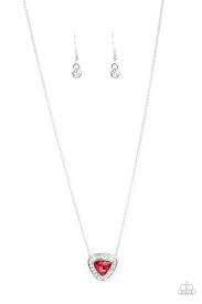 The Whole Package Red Necklace - Paparazzi - Dare2bdazzlin N Jewelry