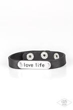 Load image into Gallery viewer, Love Life Black Bracelet - Paparazzi - Dare2bdazzlin N Jewelry
