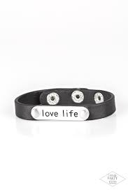 Love Life Black Bracelet - Paparazzi - Dare2bdazzlin N Jewelry