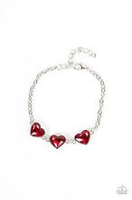 Load image into Gallery viewer, Little Heartbreaker Red Bracelet - Paparazzi - Dare2bdazzlin N Jewelry
