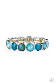 Radiant on Repeat Green Bracelet - Paparazzi - Dare2bdazzlin N Jewelry