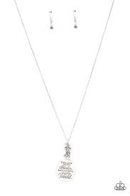 Maternal Blessings Pink Necklace - Paparazzi - Dare2bdazzlin N Jewelry