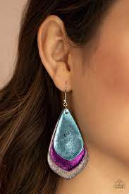 GLISTEN UP! Multi Earring - Paparazzi - Dare2bdazzlin N Jewelry