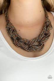 City Catwalk Copper Necklace - Paparazzi - Dare2bdazzlin N Jewelry