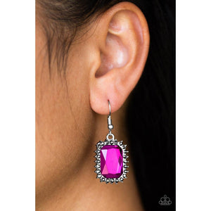 Downtown Dapper - Pink Earring - Paparazzi - Dare2bdazzlin N Jewelry