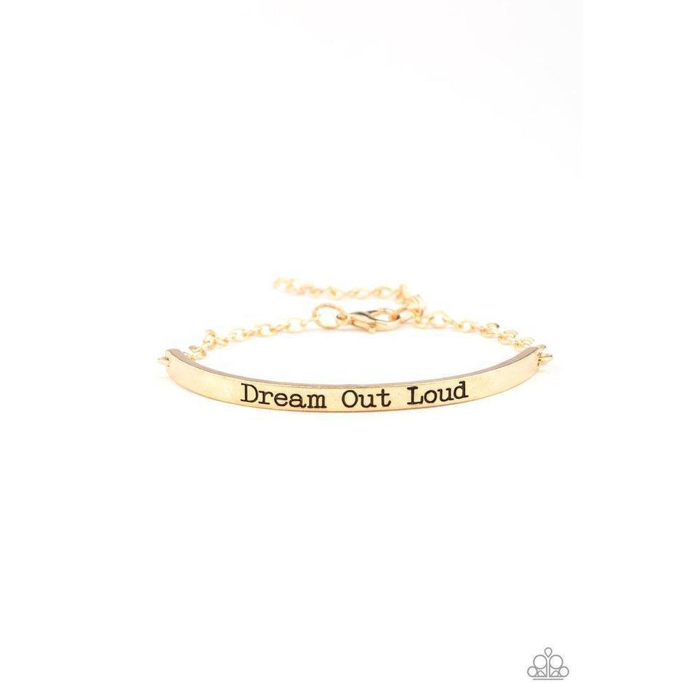 Dream Out Loud Gold Bracelet - Paparazzi - Dare2bdazzlin N Jewelry