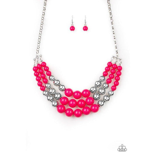 Dream Pop - Pink Necklace - Paparazzi - Dare2bdazzlin N Jewelry