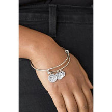 Load image into Gallery viewer, Dreamy Dandelions Silver Bracelet - Paparazzi - Dare2bdazzlin N Jewelry
