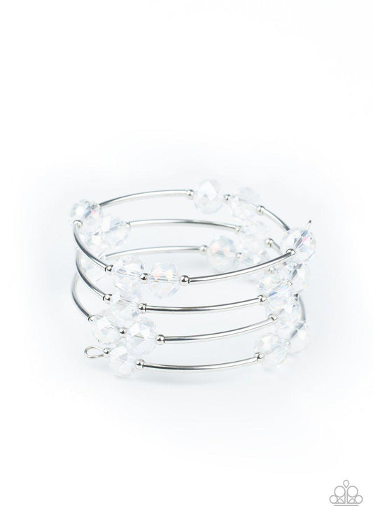 Dreamy Demure - White Bracelet - Paparazzi - Dare2bdazzlin N Jewelry