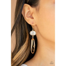 Load image into Gallery viewer, Drop-Dead Glamorous - Gold Earrings - Paparazzi - Dare2bdazzlin N Jewelry
