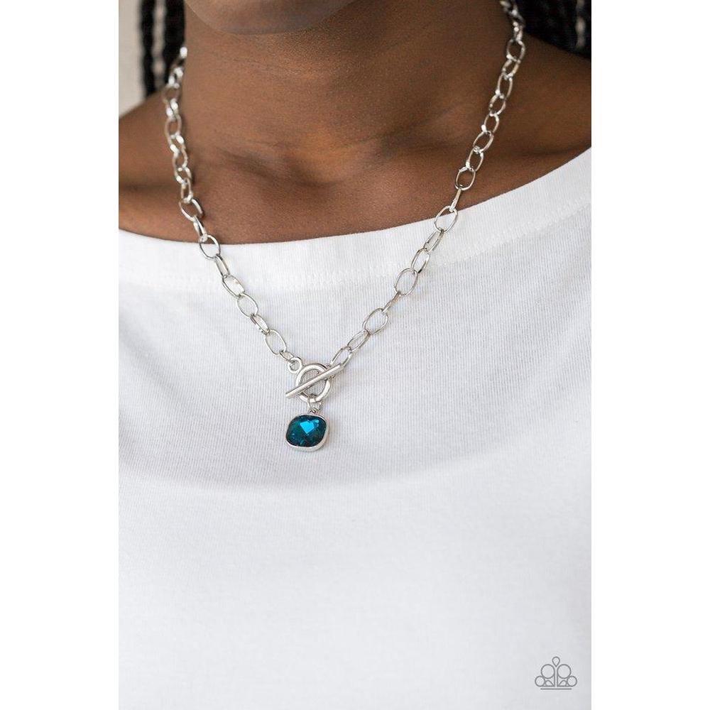 Dynamite Dazzle - Blue Necklace - Paparazzi - Dare2bdazzlin N Jewelry