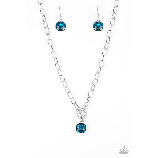Dynamite Dazzle - Blue Necklace - Paparazzi - Dare2bdazzlin N Jewelry