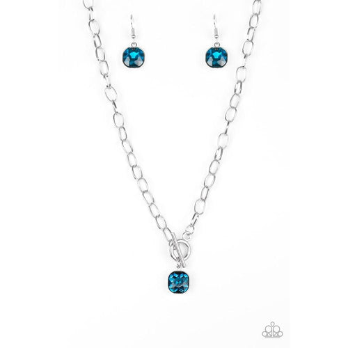 Dynamite Dazzle - Blue Necklace - Paparazzi - Dare2bdazzlin N Jewelry