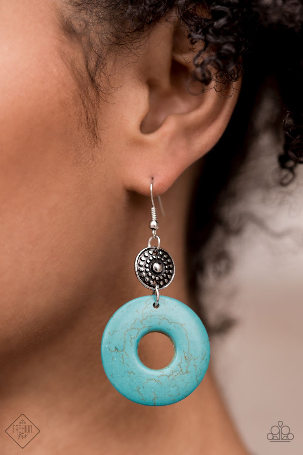 Earthy Epicenter - Blue Earring - Paparazzi - Dare2bdazzlin N Jewelry