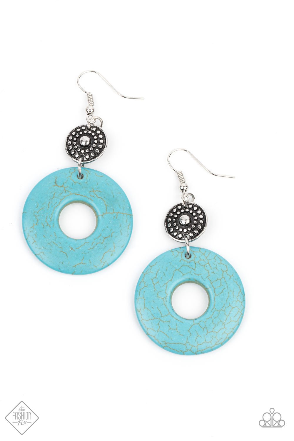 Earthy Epicenter - Blue Earring - Paparazzi - Dare2bdazzlin N Jewelry