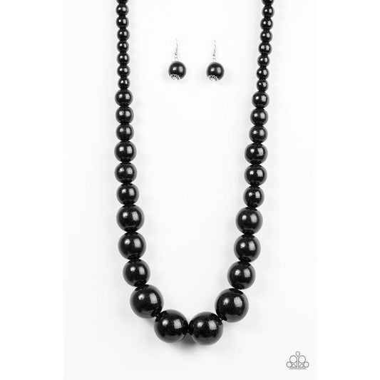 Effortlessly Everglades - Black Necklace - Paparazzi - Dare2bdazzlin N Jewelry