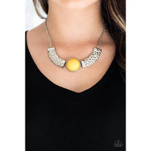 Load image into Gallery viewer, Egyptian Spell Yellow Necklace - Paparazzi - Dare2bdazzlin N Jewelry
