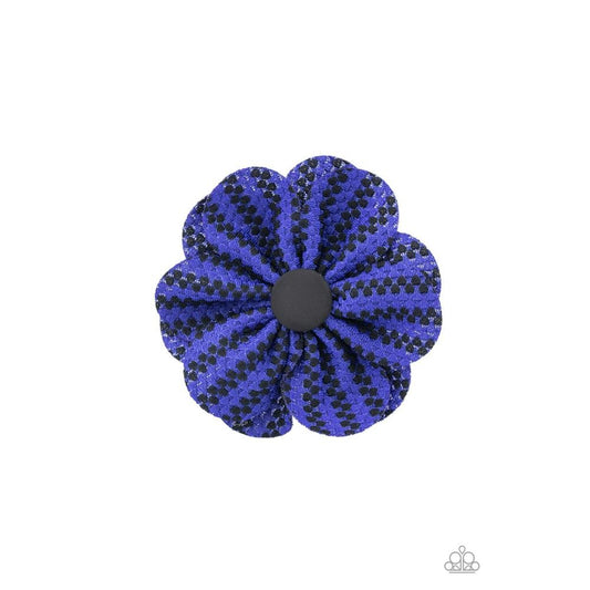Electric Garden - Blue Hair Clip - Paparazzi - Dare2bdazzlin N Jewelry