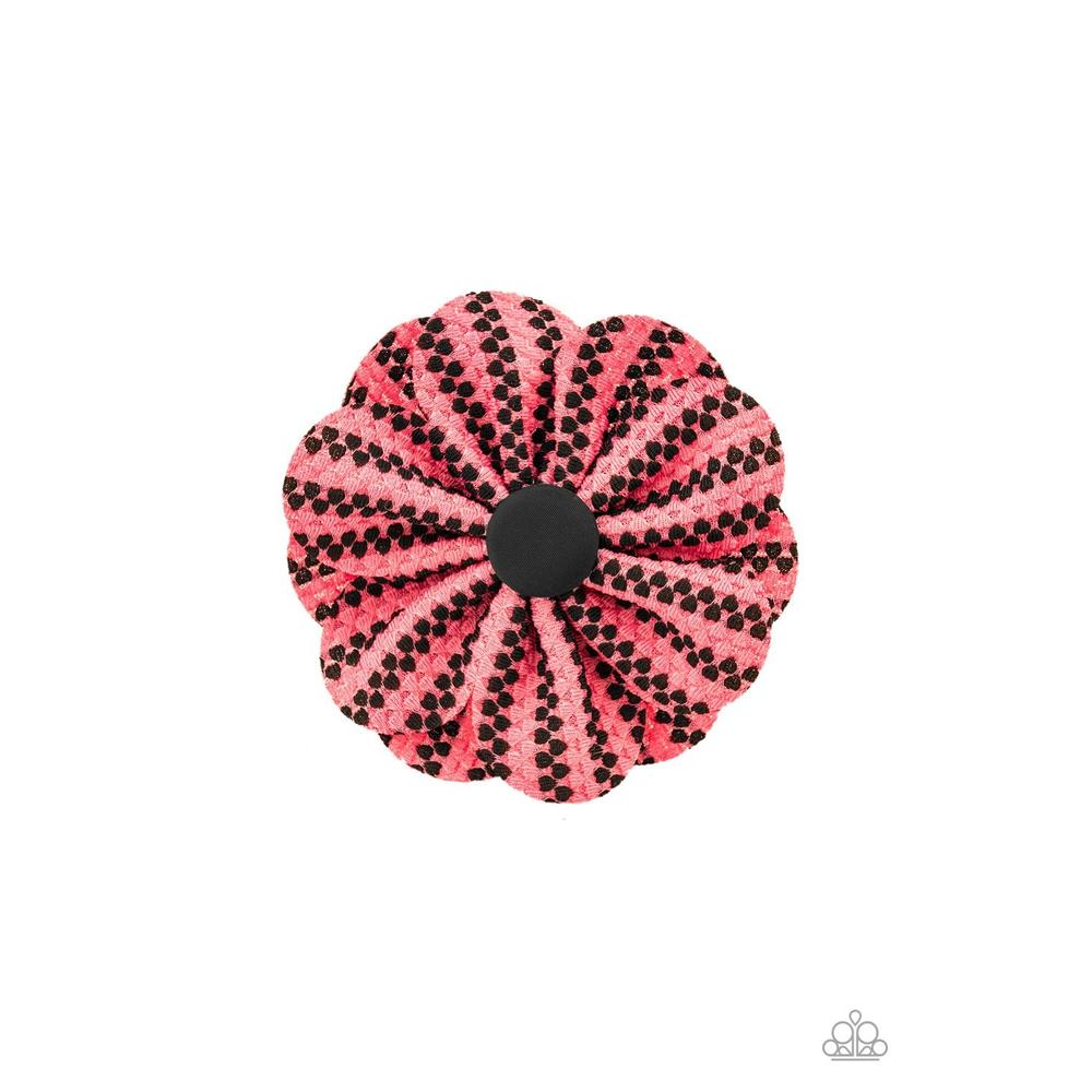 Electric Garden - Pink Hair Clip - Paparazzi - Dare2bdazzlin N Jewelry