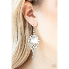 Load image into Gallery viewer, Elegantly Effervescent - White Earrings - Paparazzi - Dare2bdazzlin N Jewelry
