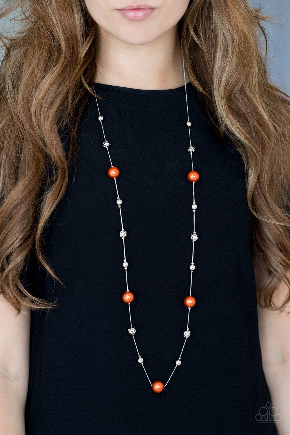Eloquently Eloquent Orange Necklace - Paparazzi - Dare2bdazzlin N Jewelry