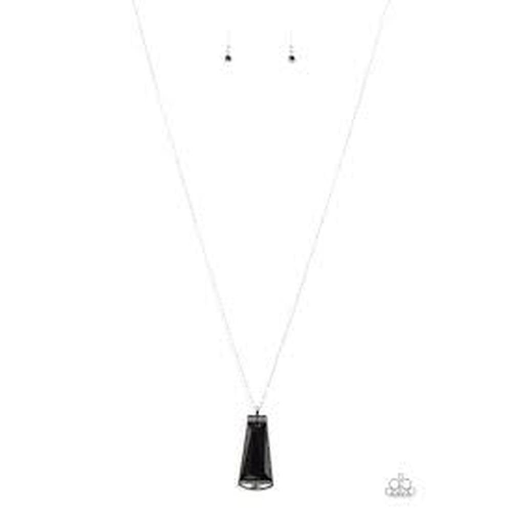 Empire State Elegance - Black Necklace - Paparazzi - Dare2bdazzlin N Jewelry