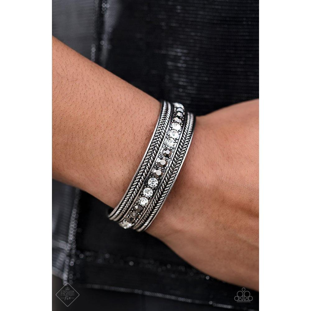 Empress Etiquette White Bracelet - Paparazzi - Dare2bdazzlin N Jewelry