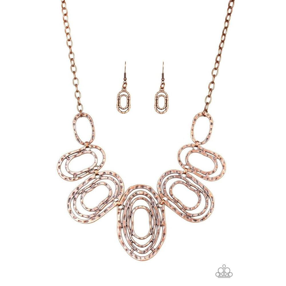 Empress Impressions Copper Necklace - Paparazzi - Dare2bdazzlin N Jewelry