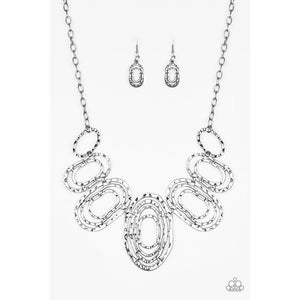 Empress Impressions Silver Necklace - Paparazzi - Dare2bdazzlin N Jewelry