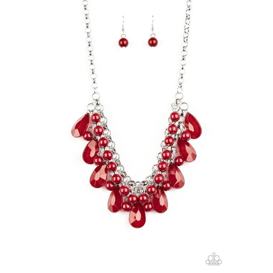Endless Effervescence - Red Necklace - Paparazzi - Dare2bdazzlin N Jewelry