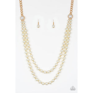 Endless Elegance Gold Necklace - Paparazzi - Dare2bdazzlin N Jewelry