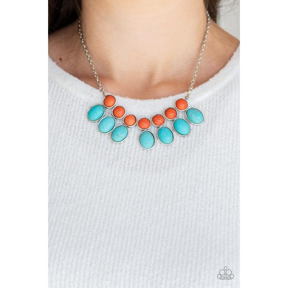Environmental Impact - Blue Necklace - Paparazzi - Dare2bdazzlin N Jewelry