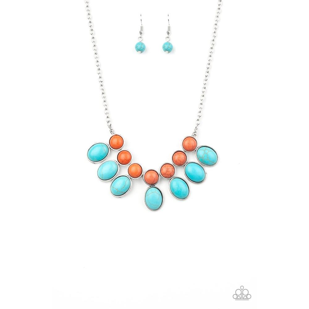 Environmental Impact - Blue Necklace - Paparazzi - Dare2bdazzlin N Jewelry