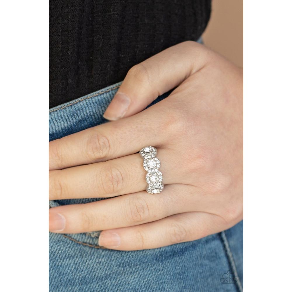 Ever Enlightened - White Ring - Paparazzi - Dare2bdazzlin N Jewelry