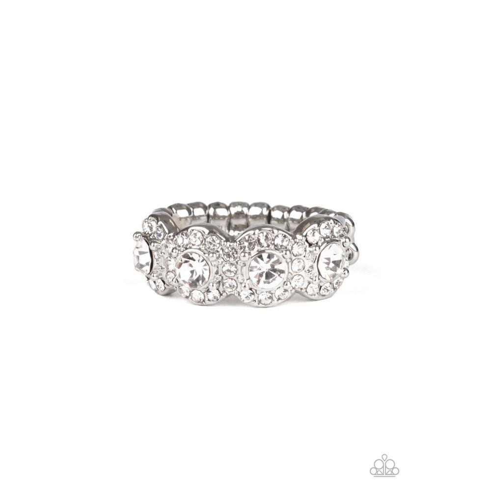 Ever Enlightened - White Ring - Paparazzi - Dare2bdazzlin N Jewelry