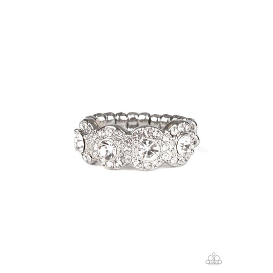 Ever Enlightened - White Ring - Paparazzi - Dare2bdazzlin N Jewelry