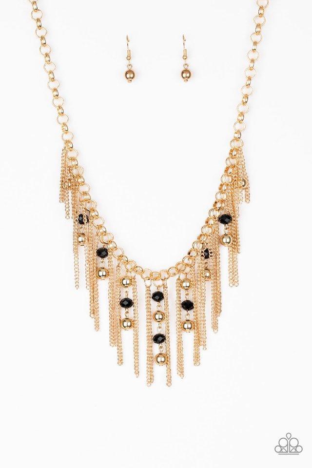 Ever Rebellious Gold Necklace - Paparazzi - Dare2bdazzlin N Jewelry