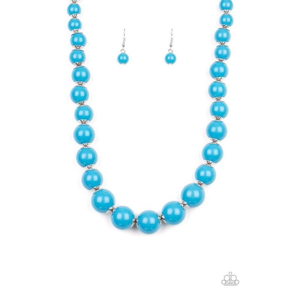 Everyday Eye Candy - Blue Necklace - Paparazzi - Dare2bdazzlin N Jewelry