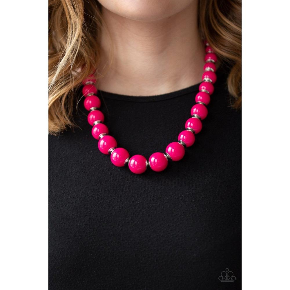 Everyday Eye Candy - Pink Necklace - Paparazzi - Dare2bdazzlin N Jewelry