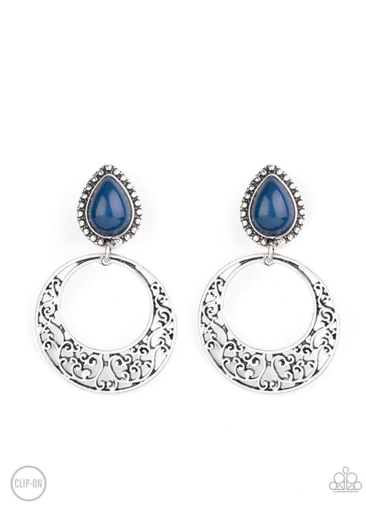 Exotic Escape - Blue Earring - Paparazzi - Dare2bdazzlin N Jewelry