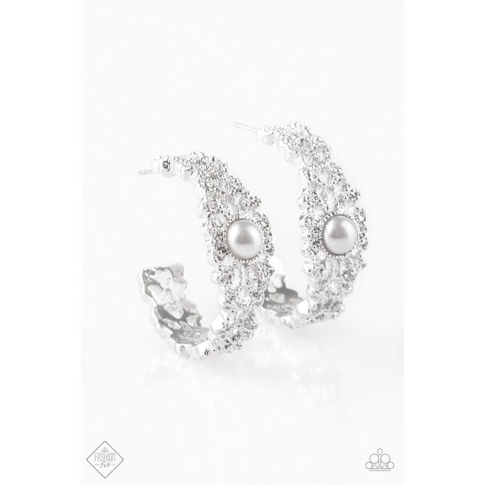Exquisite Expense Silver Earrings - Paparazzi - Dare2bdazzlin N Jewelry